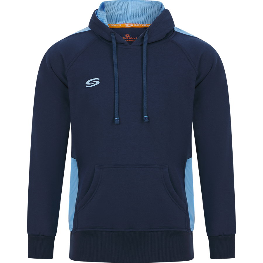 SS Core Leisure Hoodie - Navy/Sky | Serious Sport